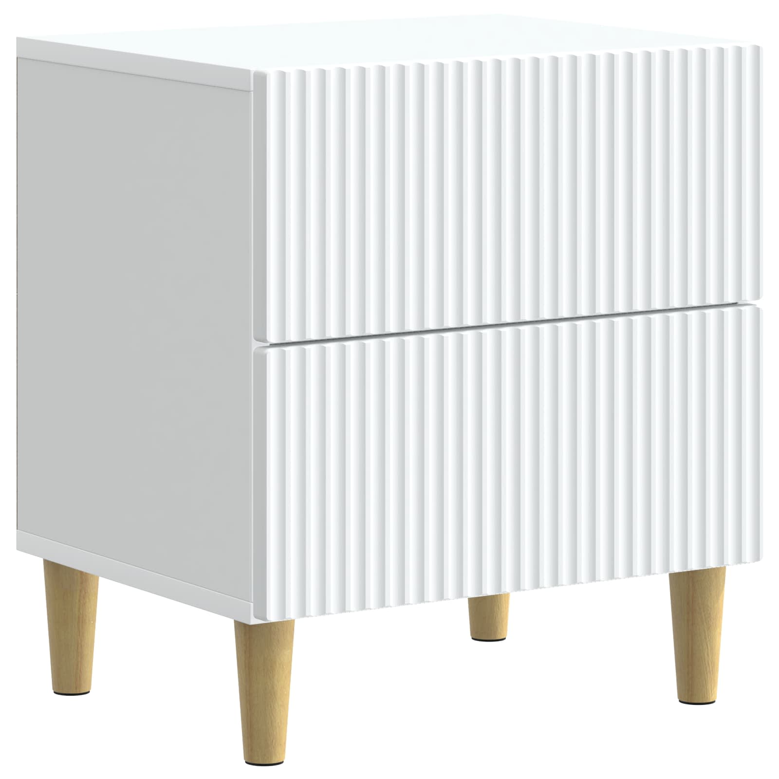 Armário de cabeceira com gaveta branco 43 x 34,5 x 48 cm