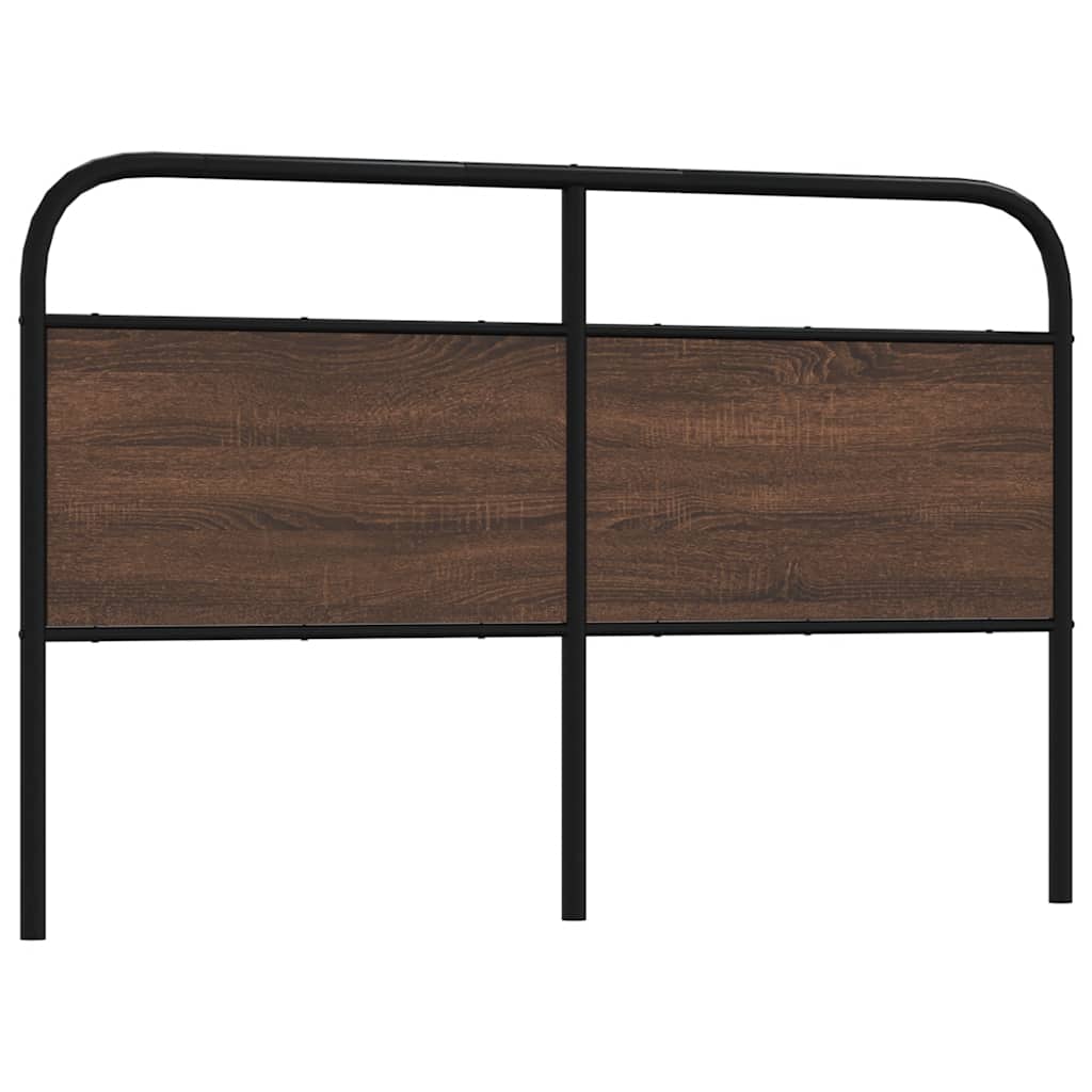 Cabeceira de substituição 150cm derivados madeira/aço carvalho castanho