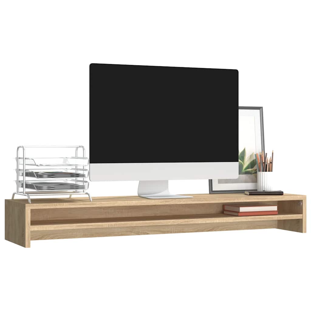 Suporte para monitor 100x24x13cm deriv. madeira carvalho sonoma