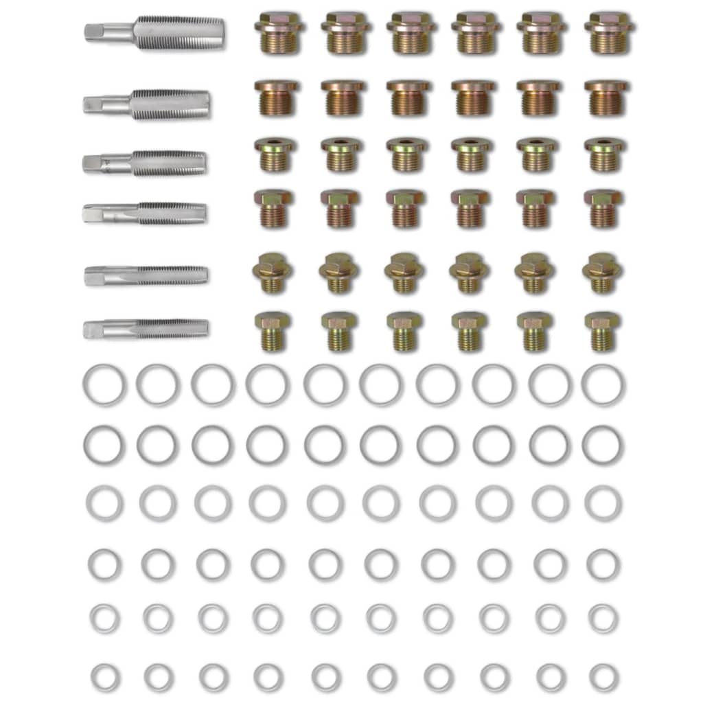 Conjunto ferramenta para reparação de drenagem de oléo