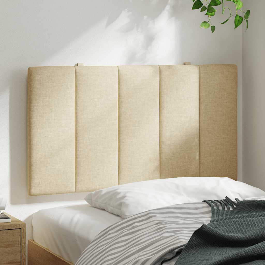 Almofadão de cabeceira hanko 80 cm tecido creme