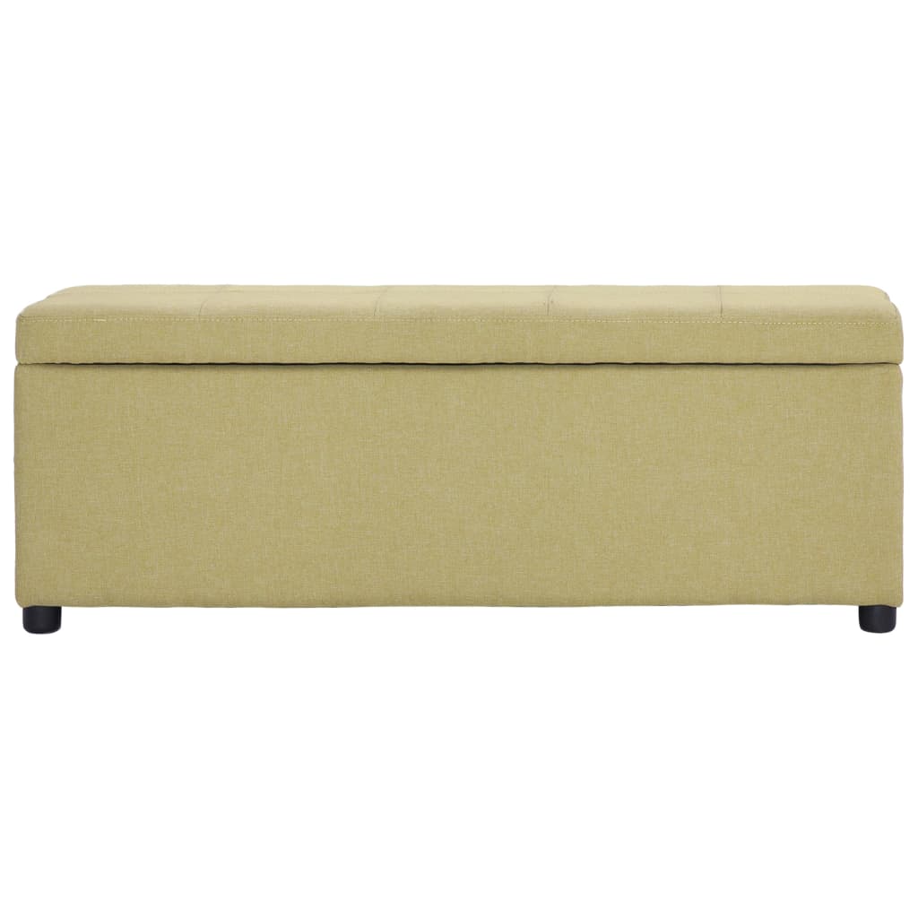 Banco c/ compartimento de arrumação 116 cm poliéster verde