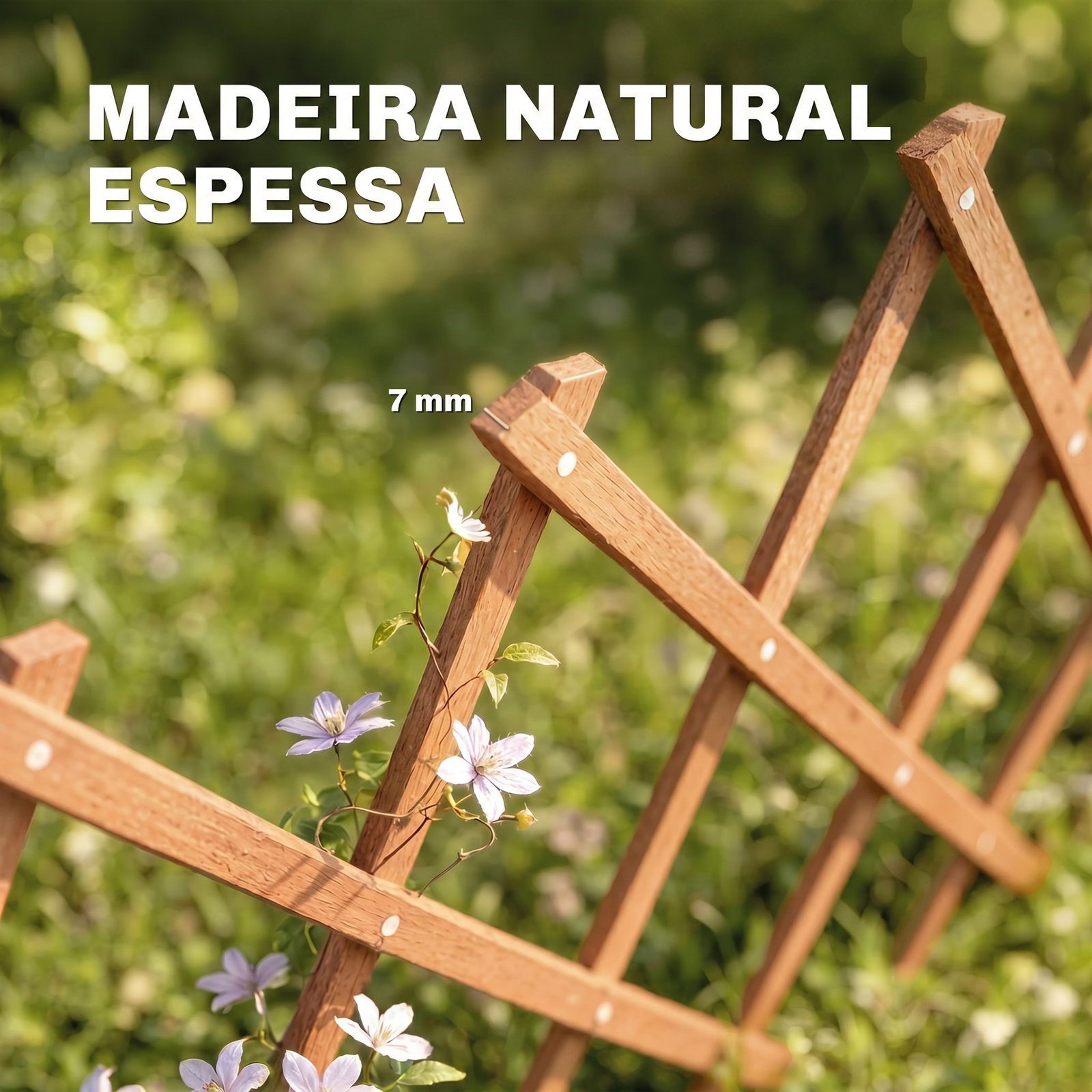 Treliça de jardim em madeira extensível suporte para plantas trepadoras rosas e videiras 180x60 cm castanho claro