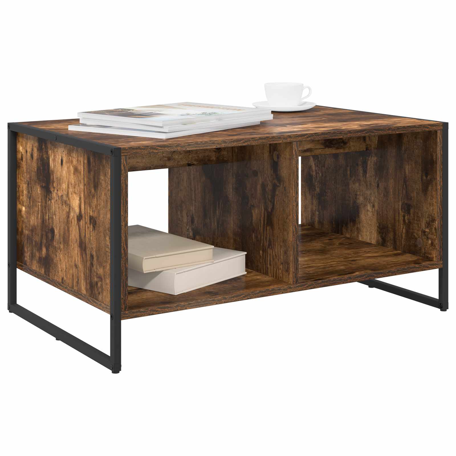 Mesa de centro carvalho fumê 80 x 50 x 40 cm