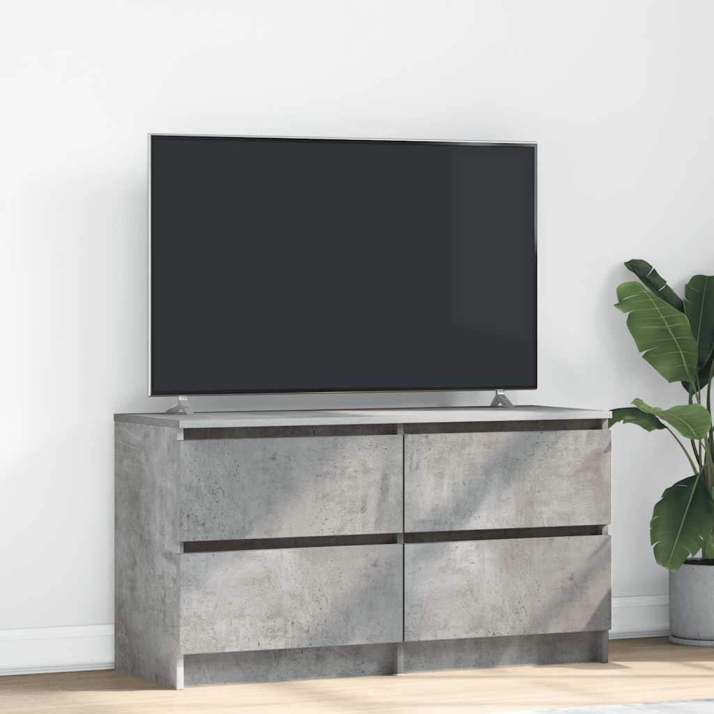 Móvel p/ TV 100x35x54 cm madeira processada cinzento cimento
