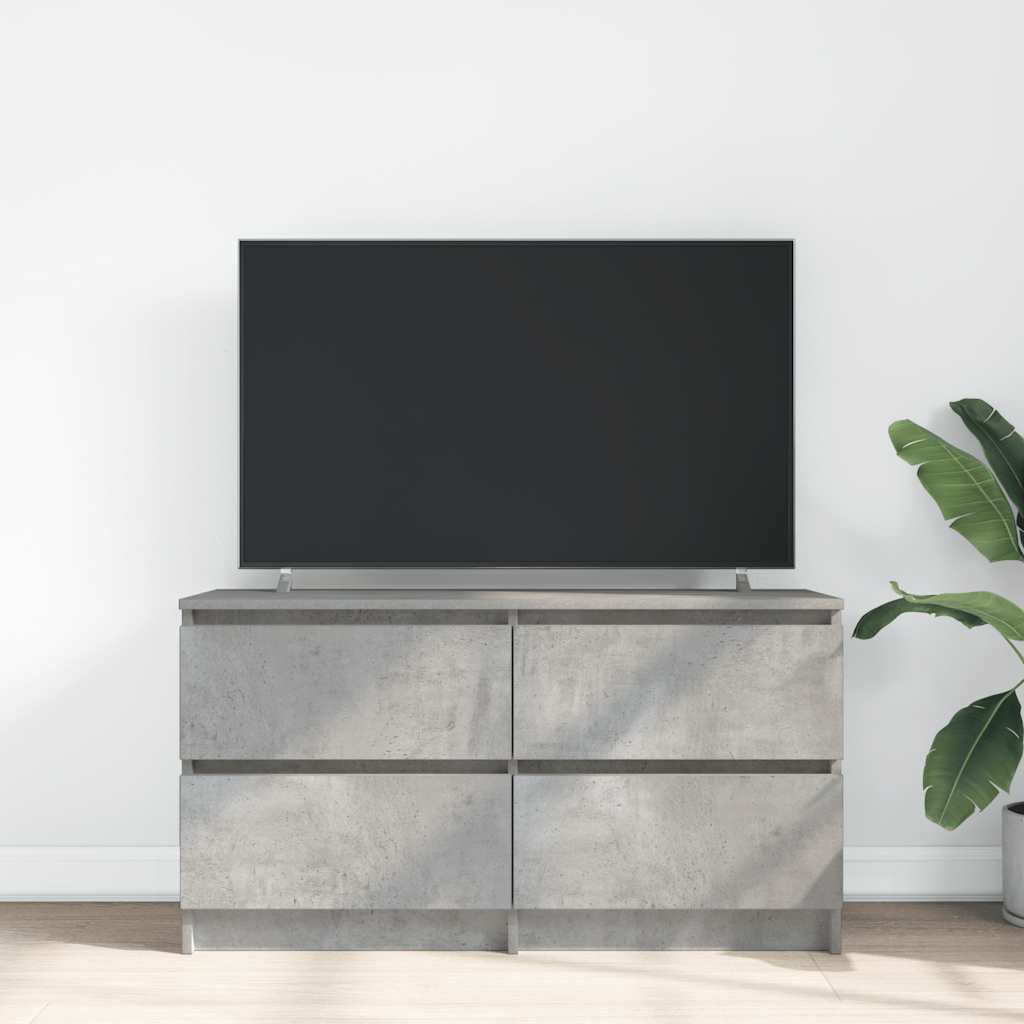 Móvel p/ TV 100x35x54 cm madeira processada cinzento cimento