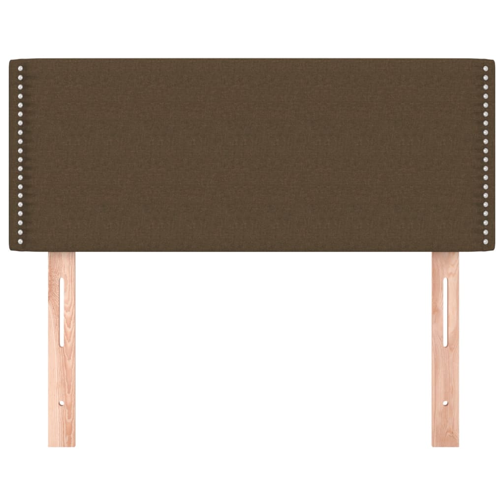 Cabeceira de cama tecido 100x5x78/88 cm castanho