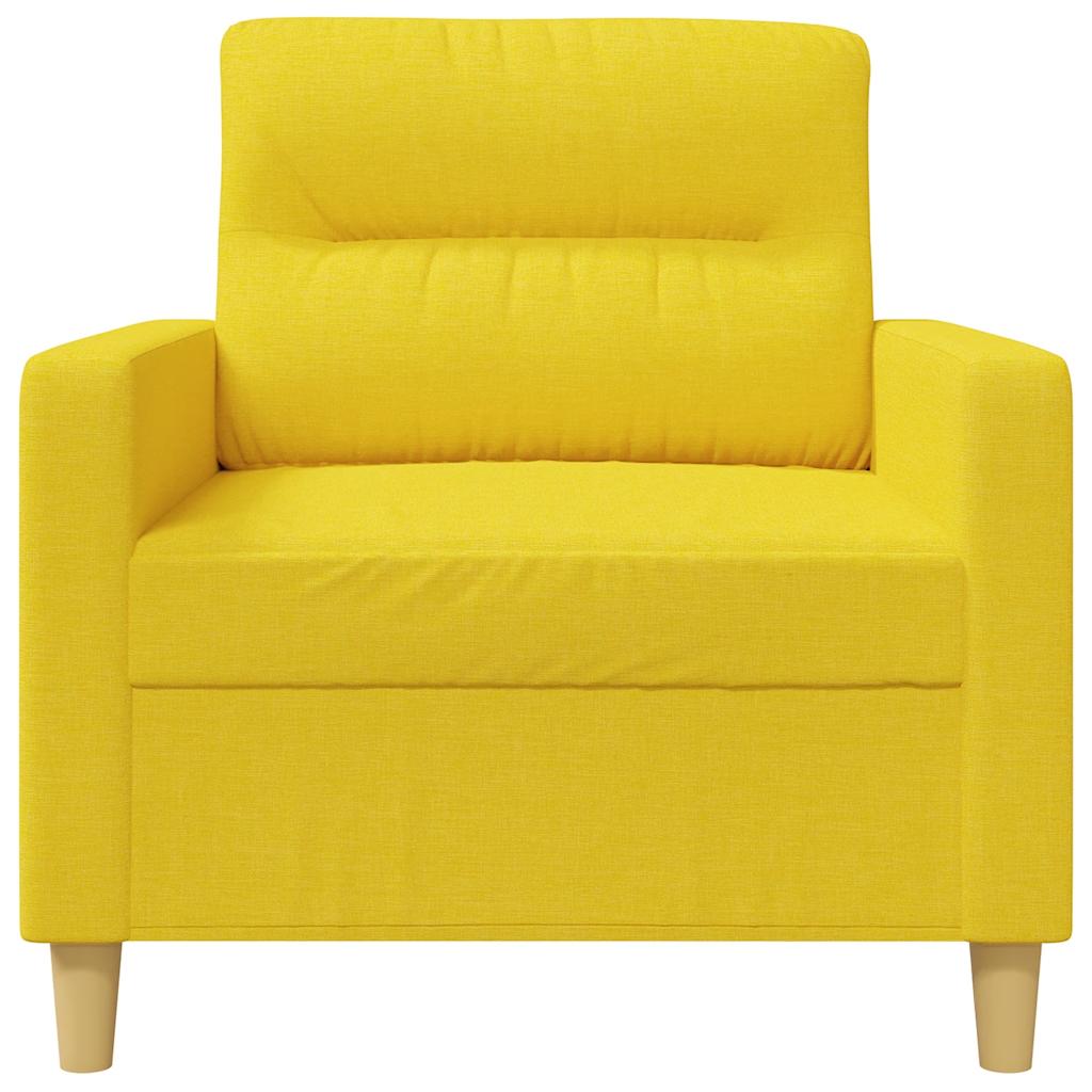 Poltrona 60 cm tecido amarelo-claro