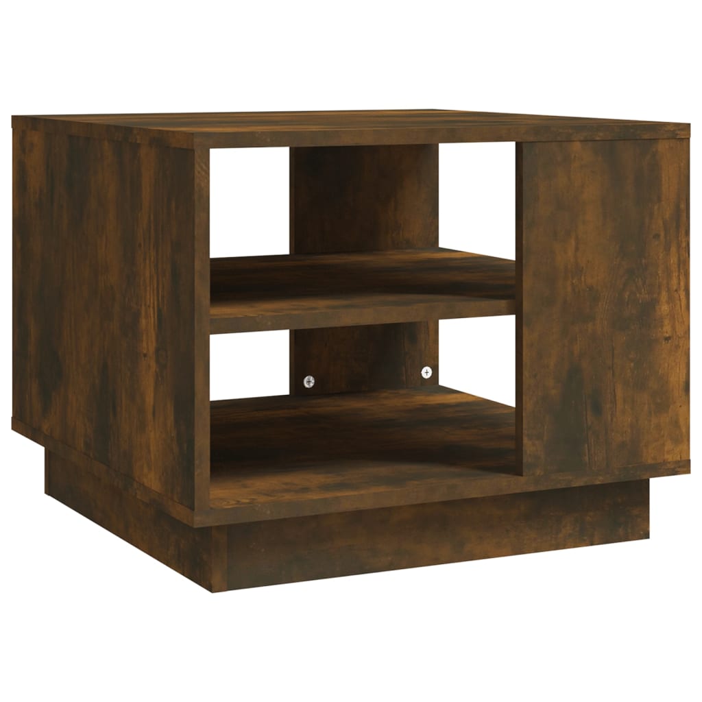Mesa de centro 55x55x43 cm derivados de madeira carvalho fumado
