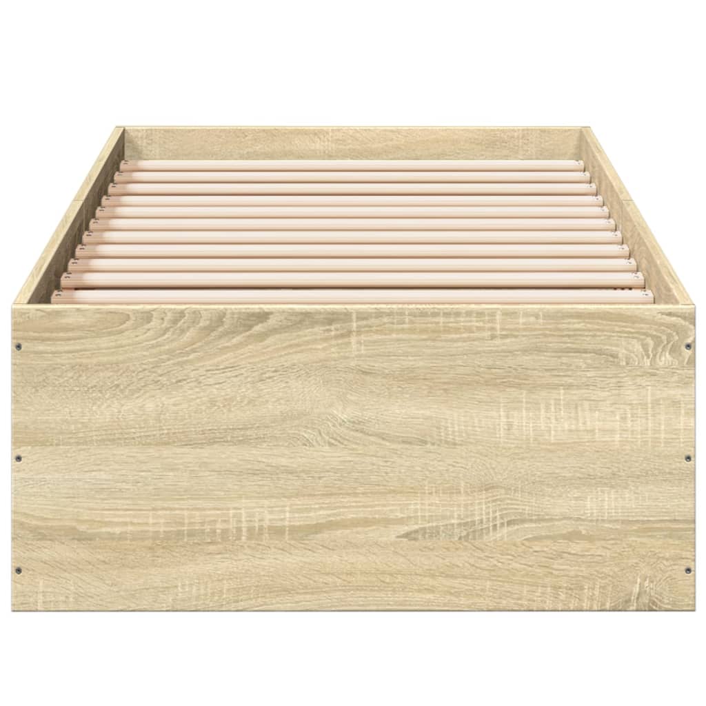Estrutura cama 100x200 cm derivados de madeira carvalho sonoma