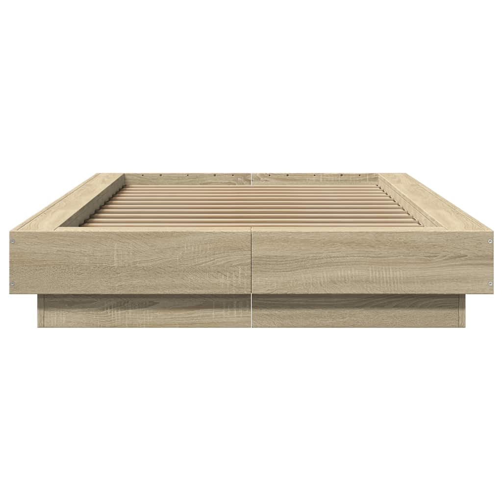 Estrutura cama 100x200 cm derivados de madeira carvalho sonoma