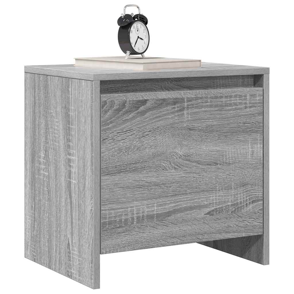 Mesa cabeceira 45x34x44,5cm derivados madeira sonoma cinza