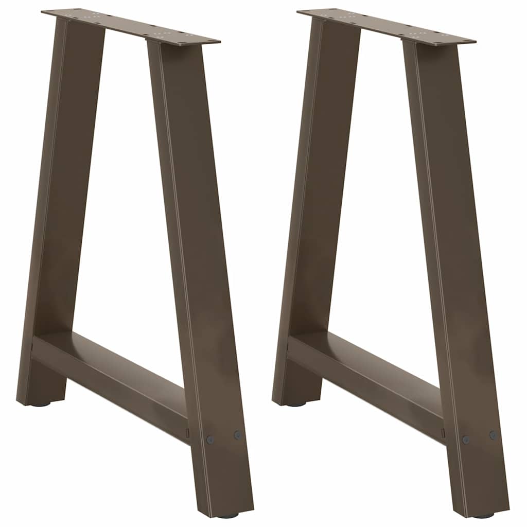 Pés de mesa de jantar em formato a, 2 peças, 80x (72-73) cm, aço