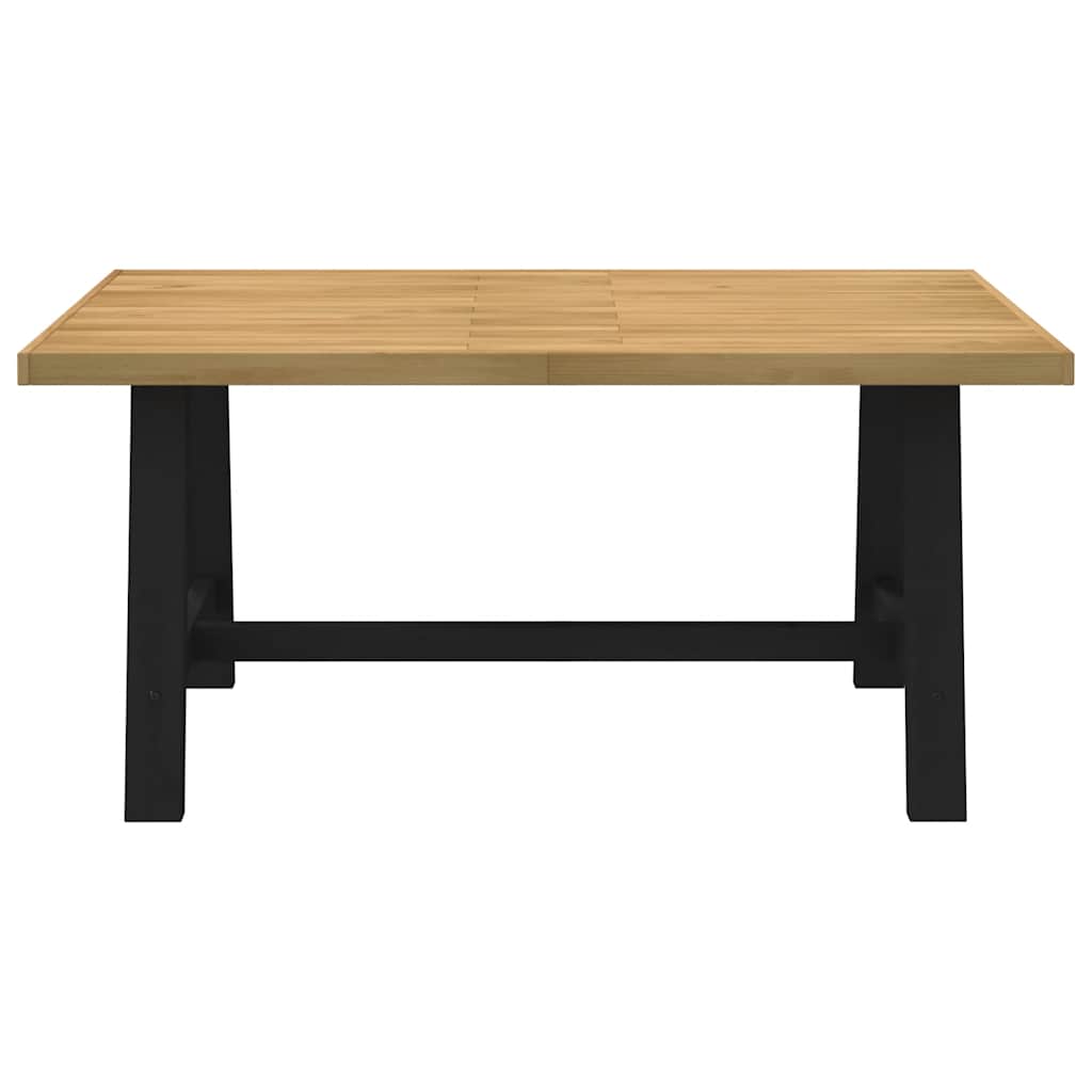 Mesa de jantar noain pernas em forma a 160x90x75cm pinho maciço