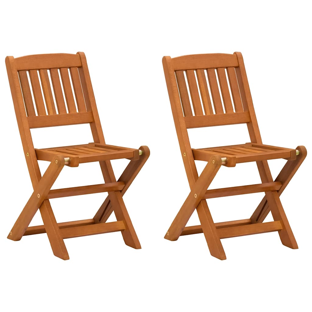 Cadeiras de jantar de criança 2 pcs madeira de eucalipto maciça