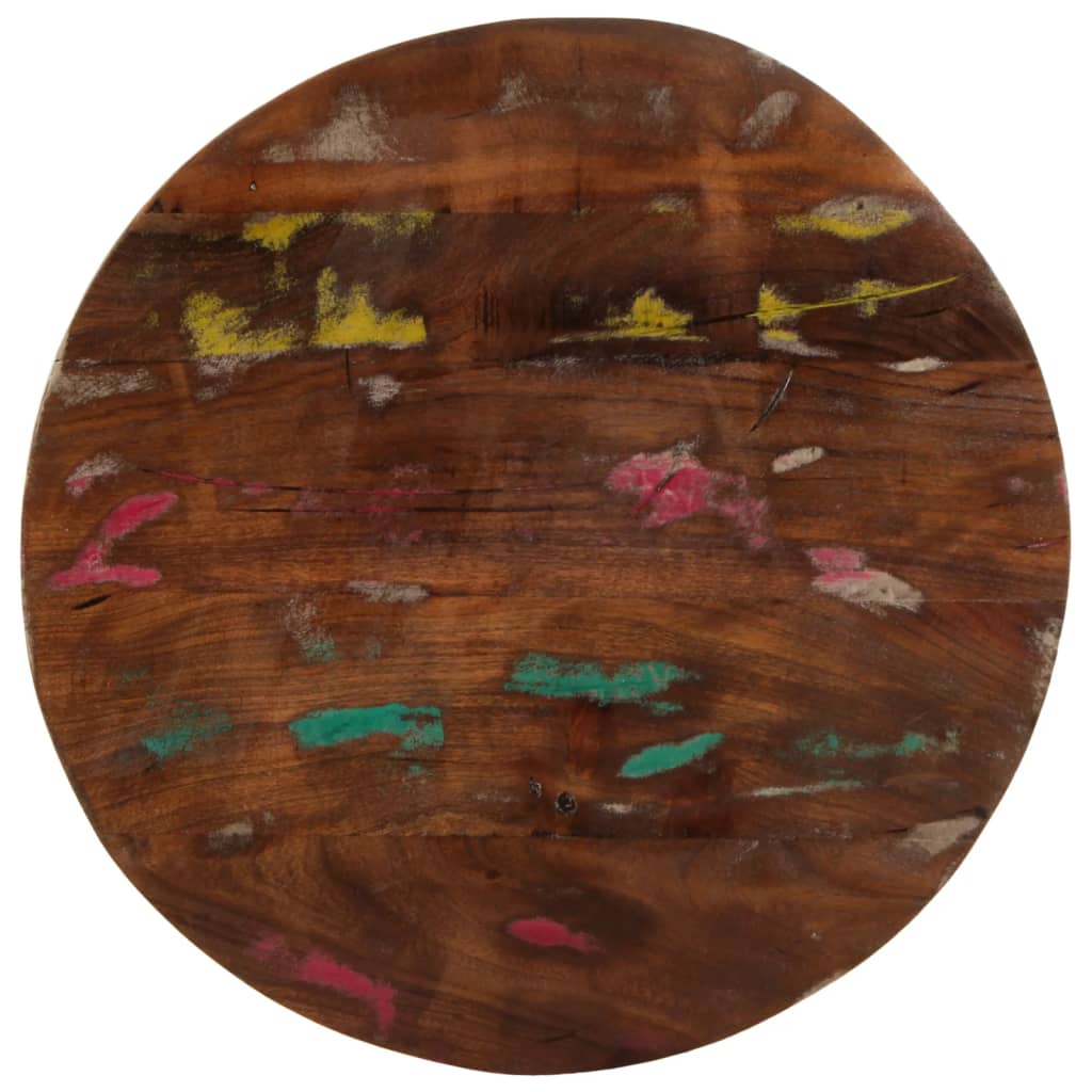 Tampo de mesa redondo ø60x2,5cm madeira recuperada maciça