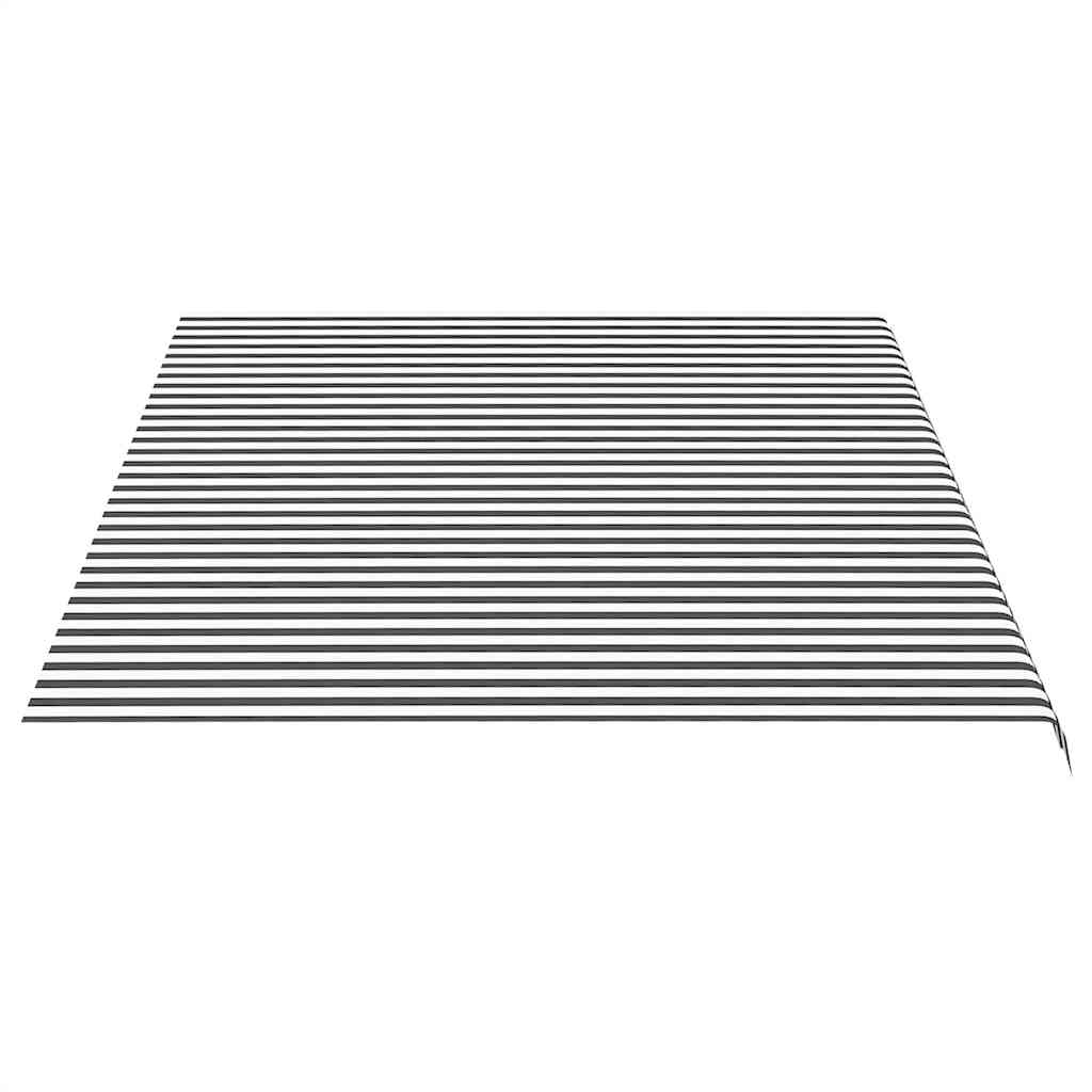 Tecido de substituição para toldo antracite e branco 500x350 cm poliéster