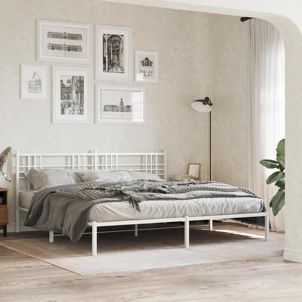 Cabeceira de substituição 200 cm metal branco