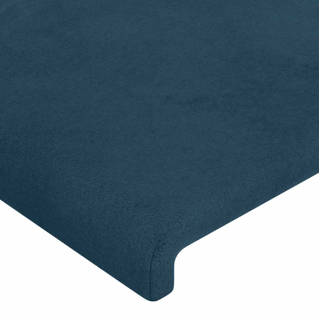 Cabeceiras azul-escuro 160x5x78/88 cm veludo