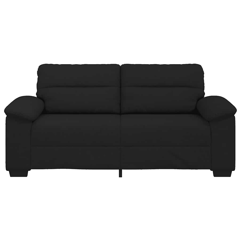 Sofá de 2 lugares tecido 180x81x84 cm preto