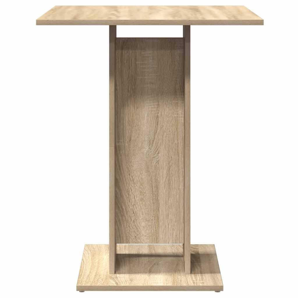 Mesa de bistrô 60x60x75 cm derivados de madeira carvalho sonoma