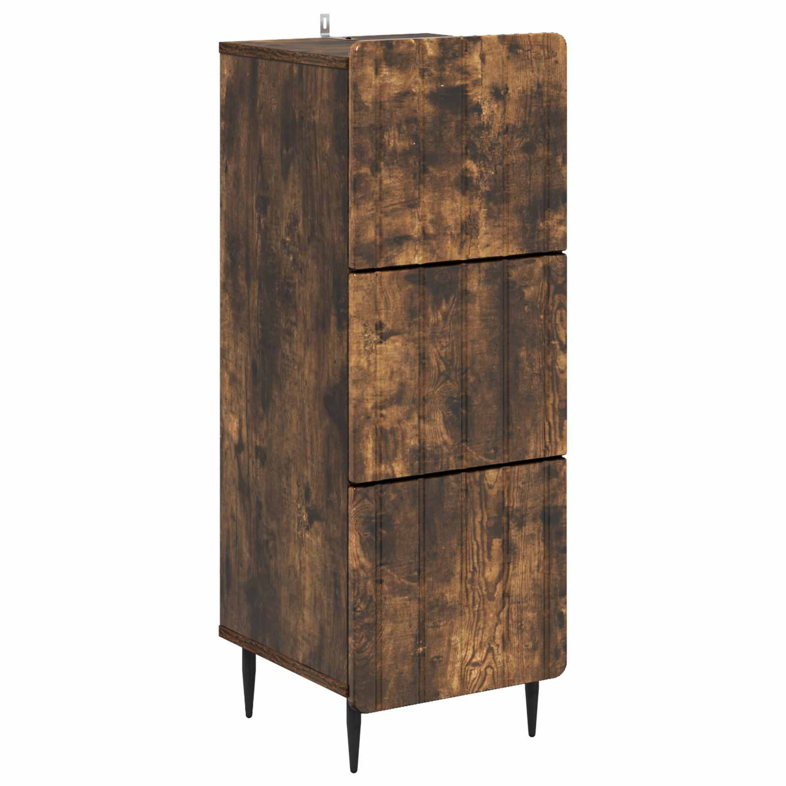 Gabinete de gavetas carvalho fumado 33 x 34,5 x 92 cm