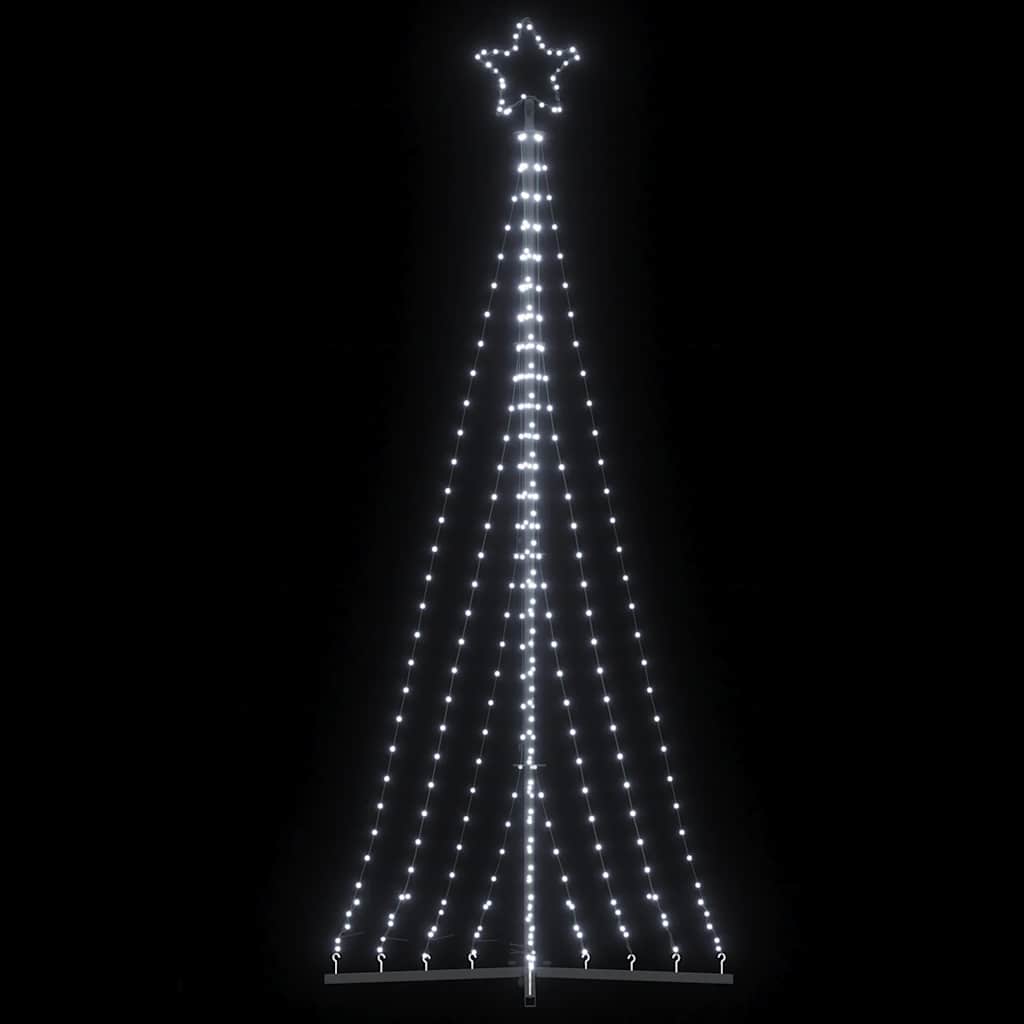 LED árvore de natal 447 leds branco frio 250 cm