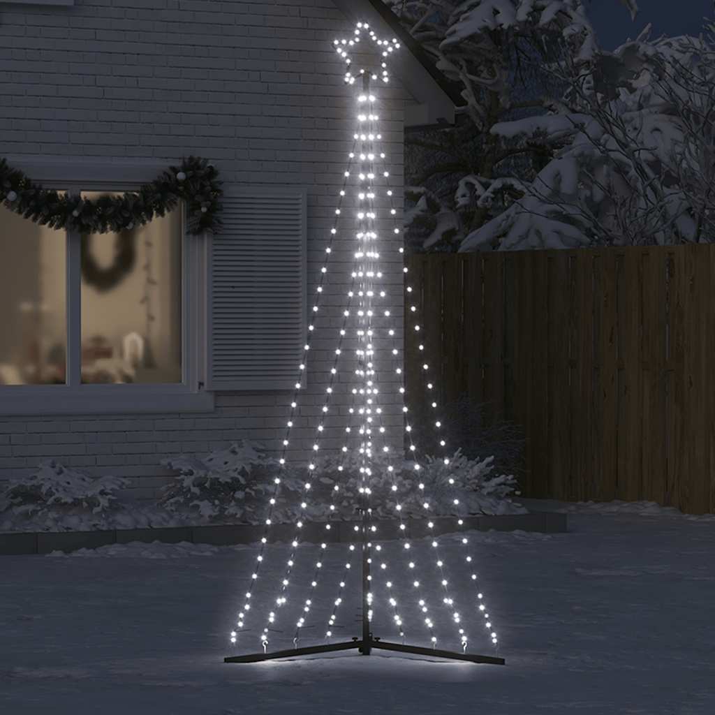 LED árvore de natal 447 leds branco frio 250 cm