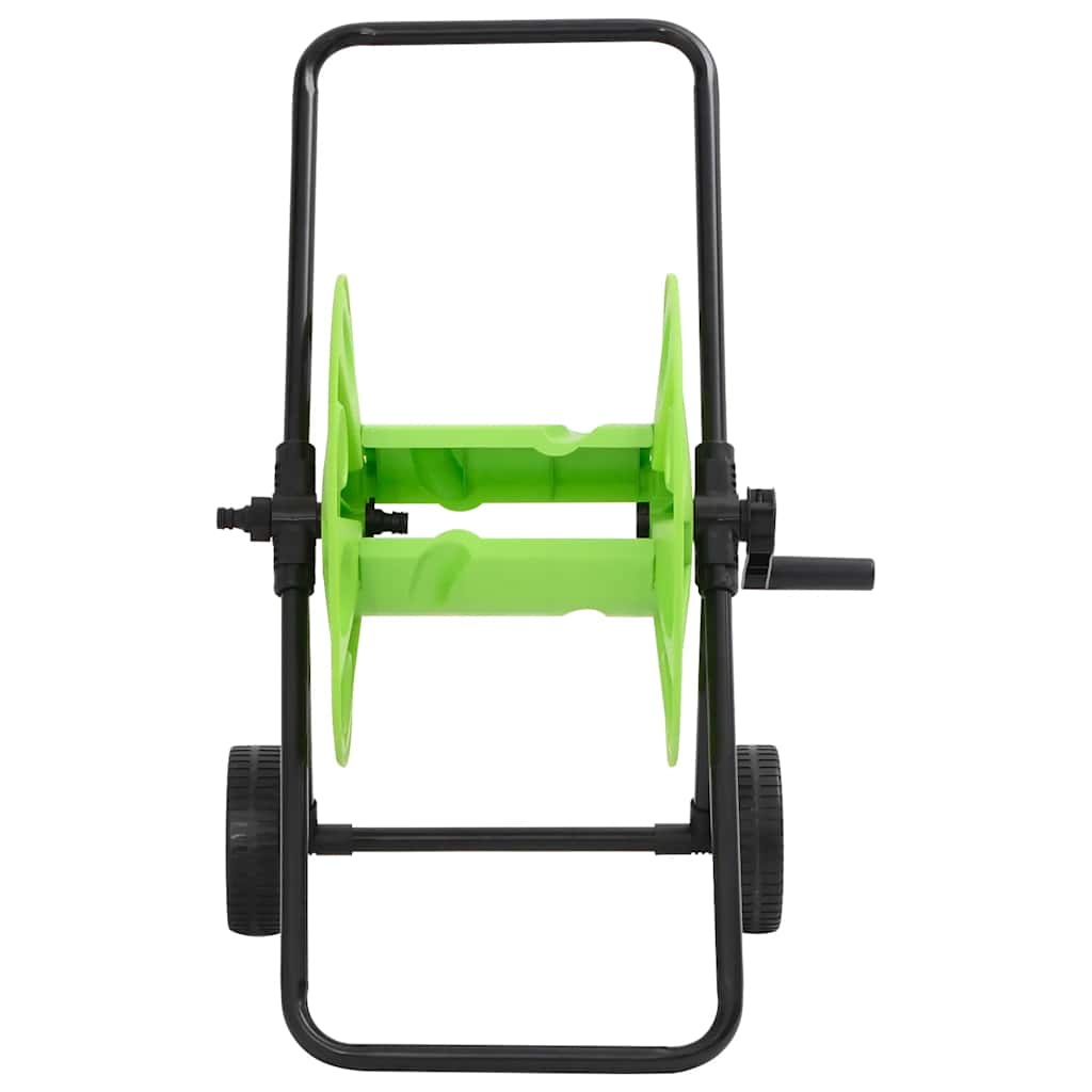 Carrinho enrolador para mangueira de 60 m 1/2" aço verde