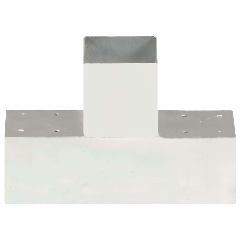 Bases para poste em forma de t 4 pcs 91x91 mm metal galvanizado