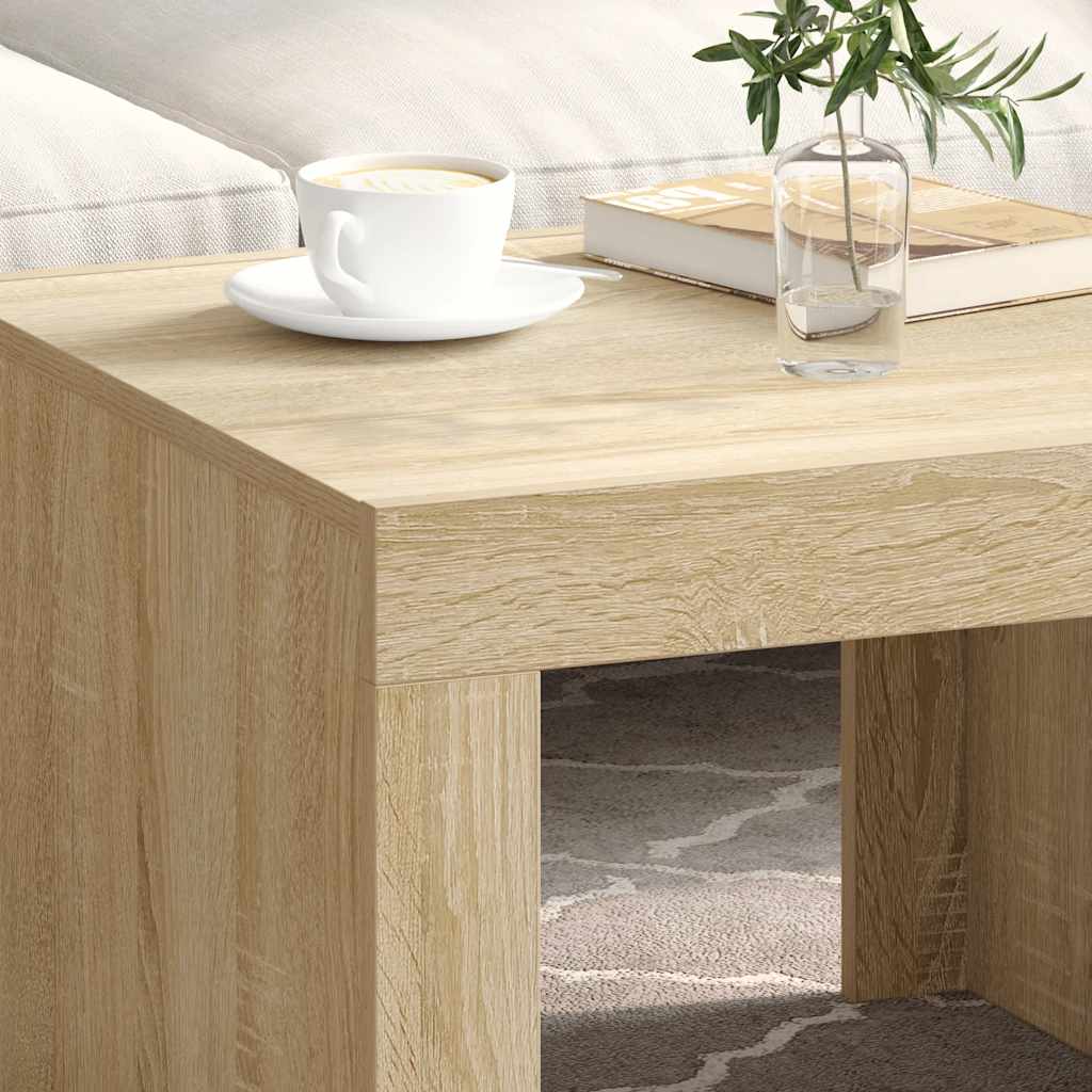 Mesa de centro 50x50x35 cm derivados de madeira carvalho sonoma