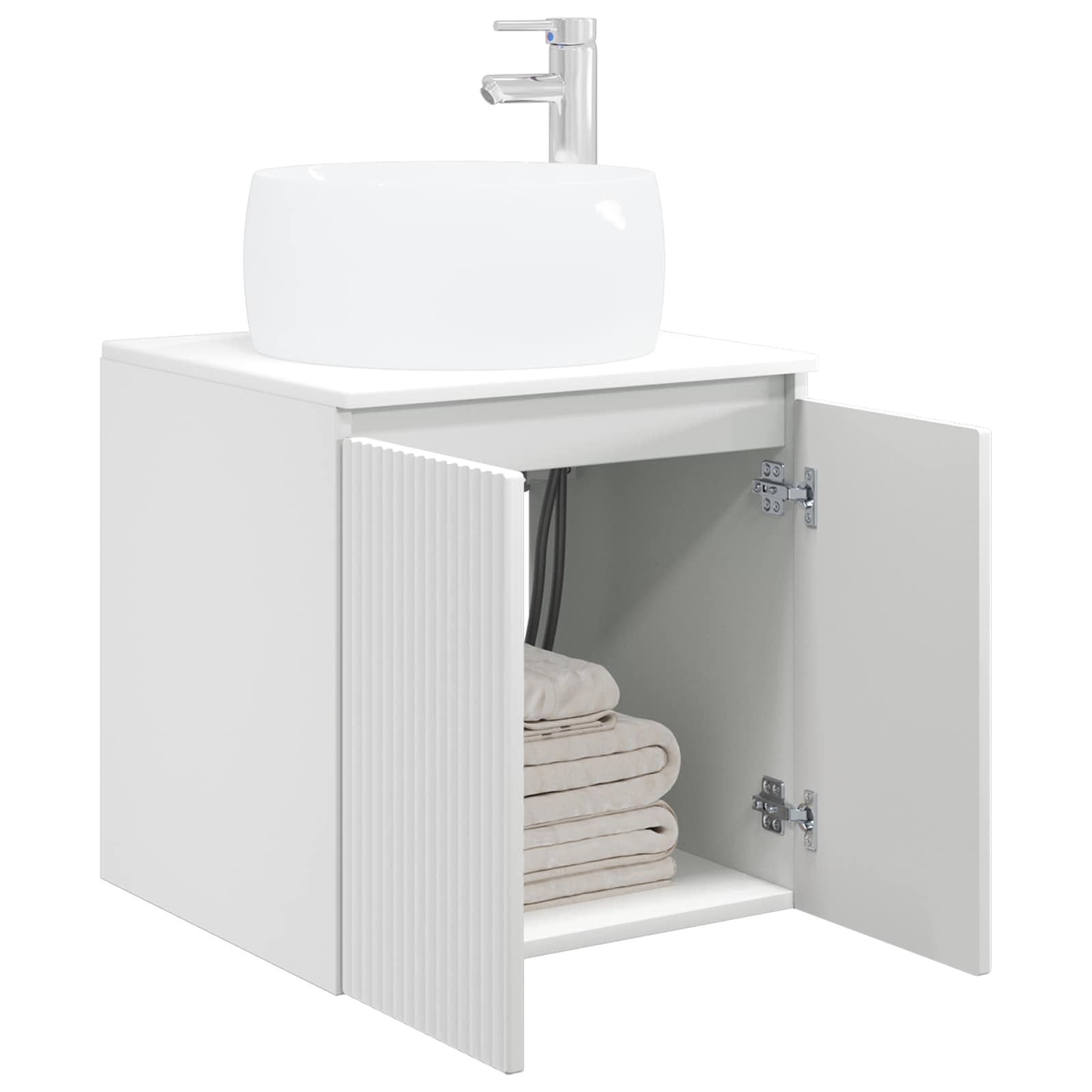 Vaidade com pia suspensa branco 49,5 x 44,5 x 66 cm