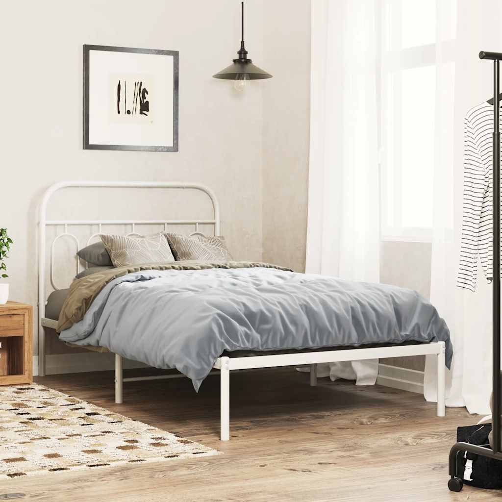 Cabeceira de substituição 107 cm metal branco