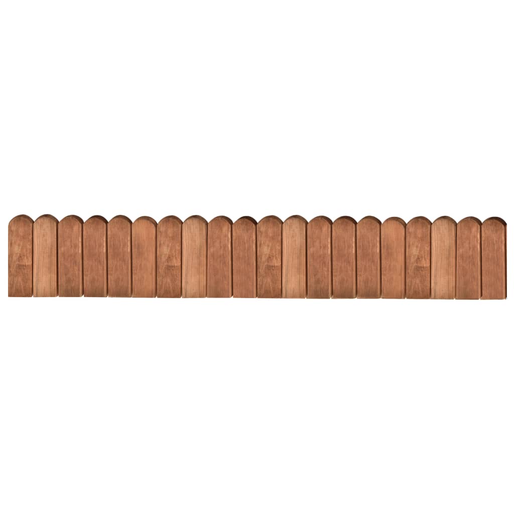 Bordaduras em rolo 3 pcs 120 cm madeira de pinho impregnada