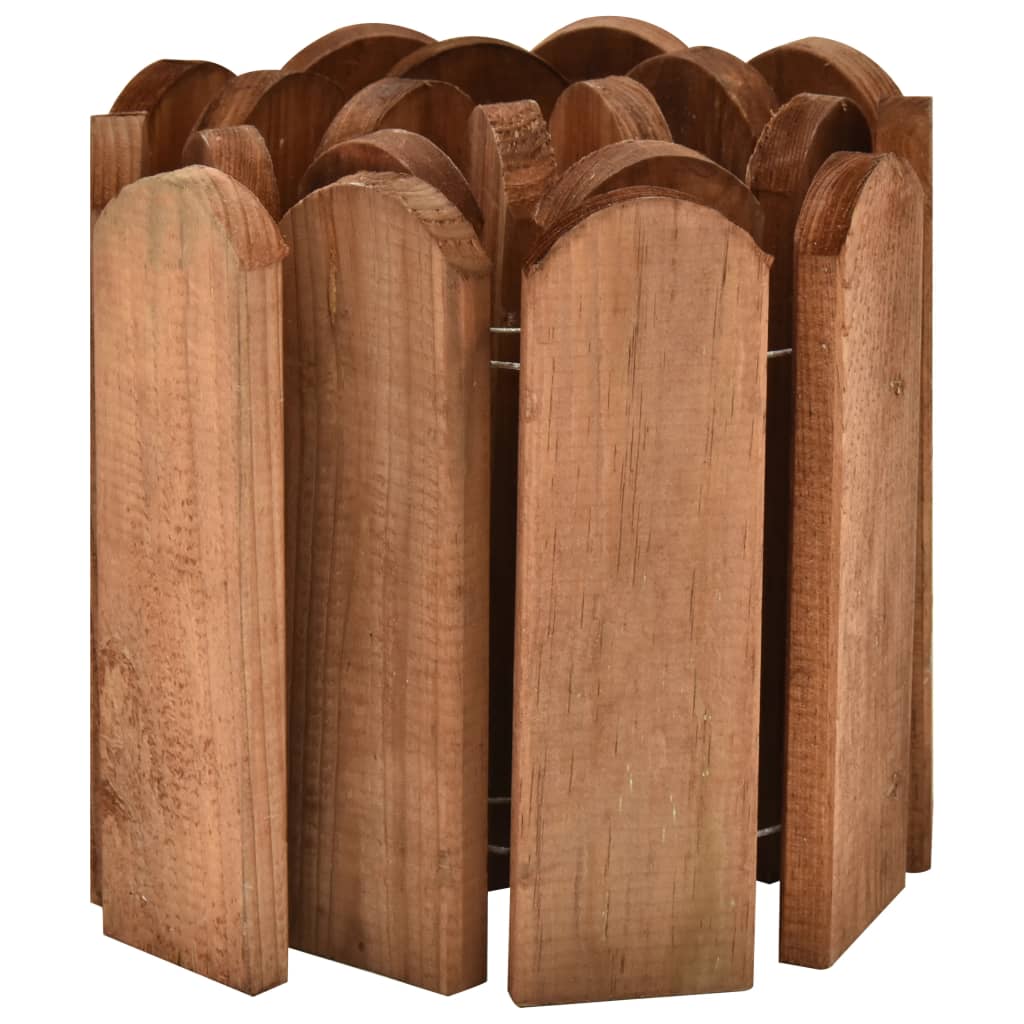 Bordaduras em rolo 3 pcs 120 cm madeira de pinho impregnada