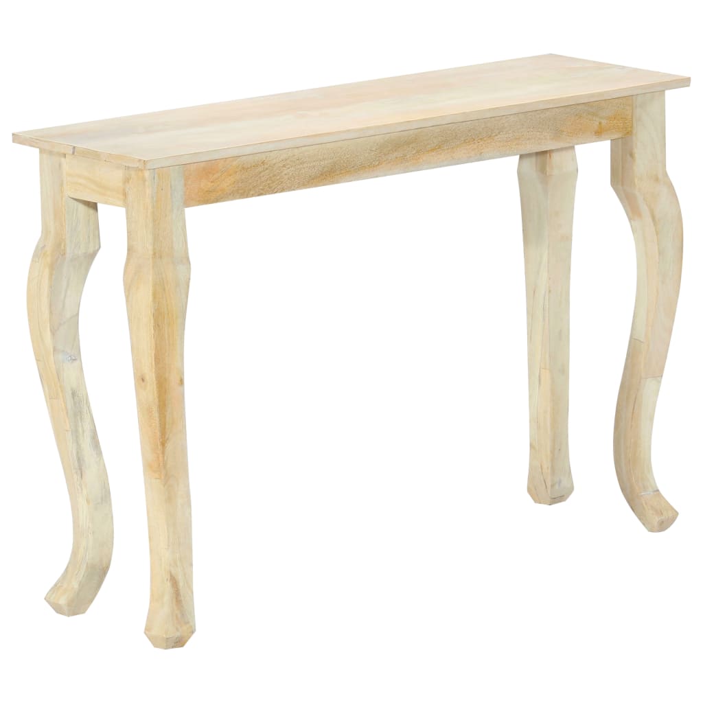 Mesa de consola 110x35x77 cm em madeira maciça de manga