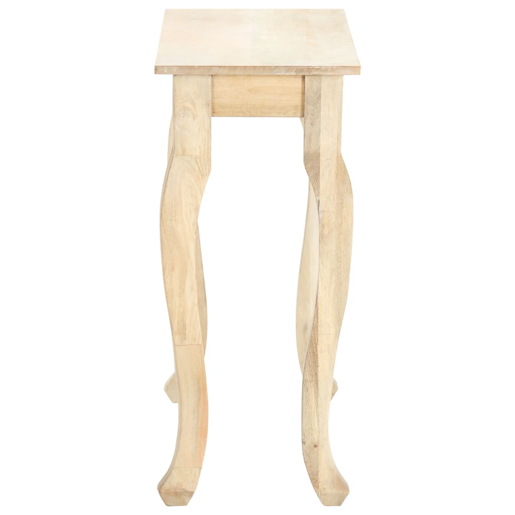 Mesa de consola 110x35x77 cm em madeira maciça de manga