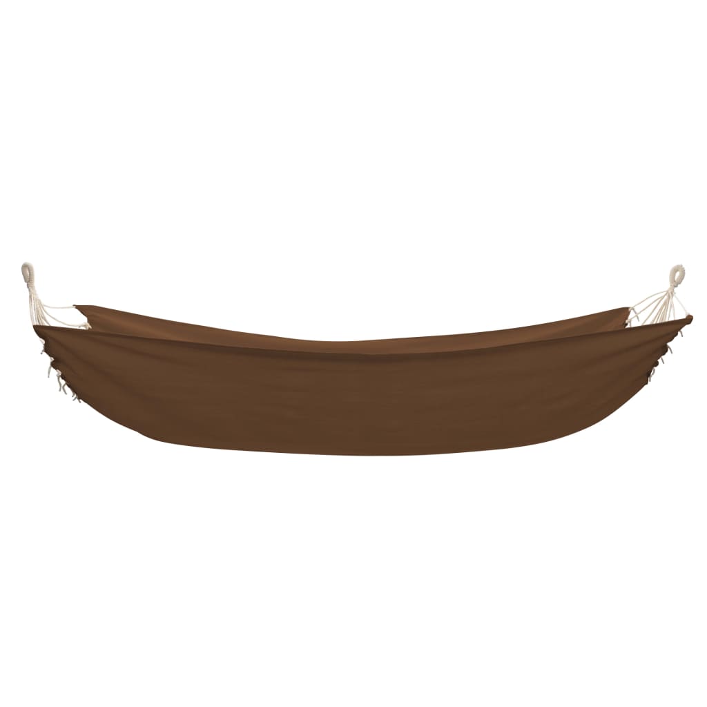 Rede de dormir dobrável 2 pessoas 360x150 cm castanho