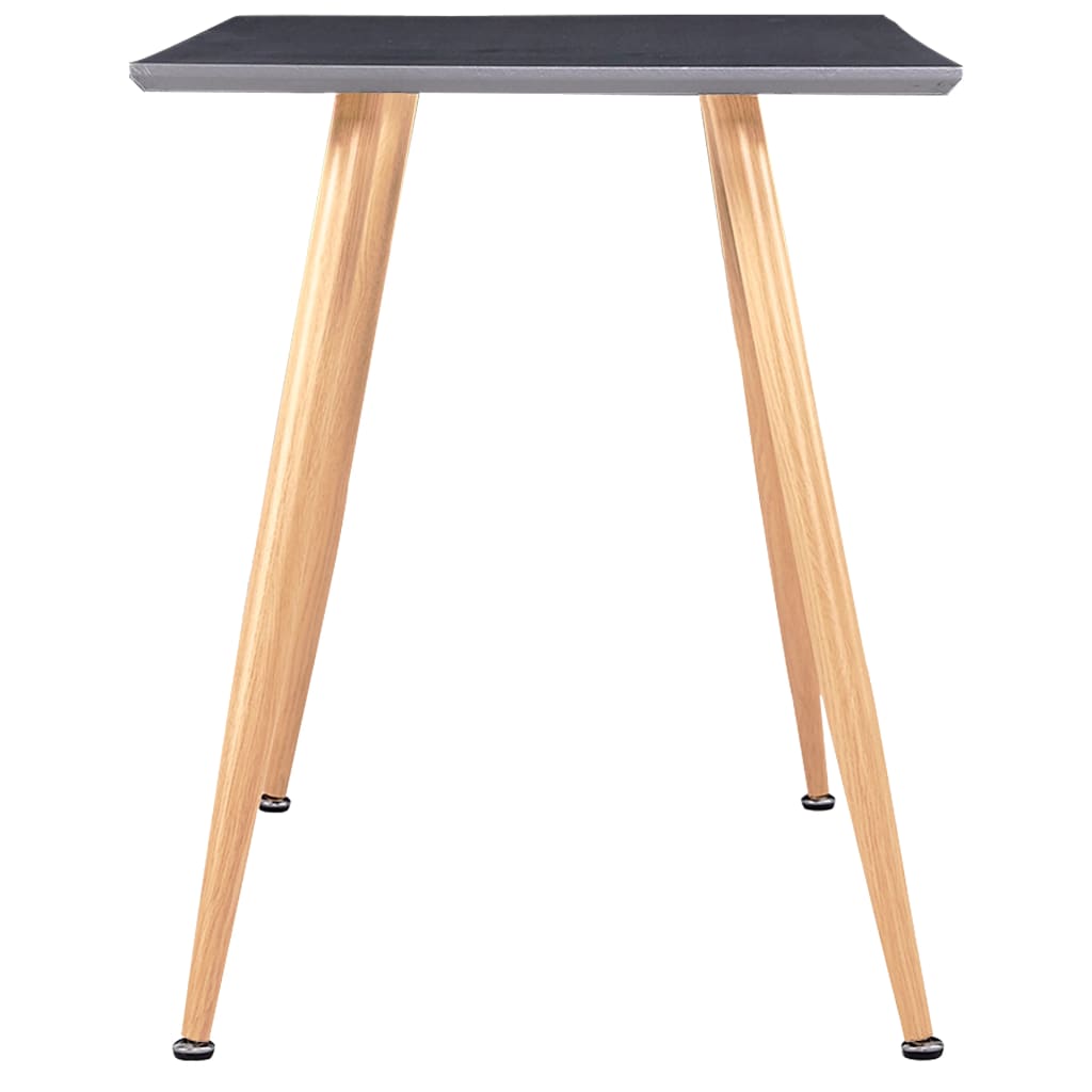 Mesa de jantar 120x60x74 cm MDF cor cinzento e carvalho