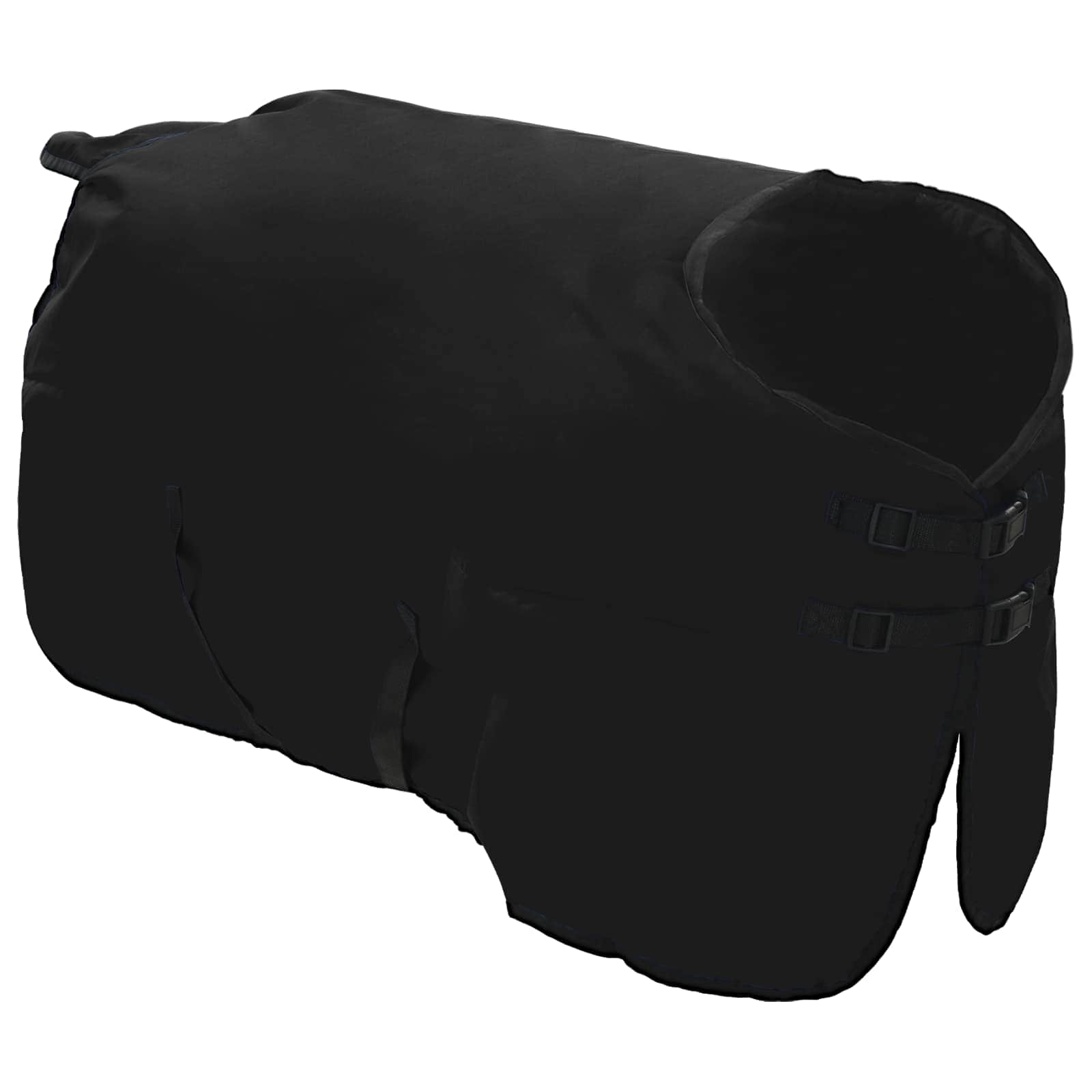 Cobertor de cavalo verde escuro e preto 125 cm poliéster