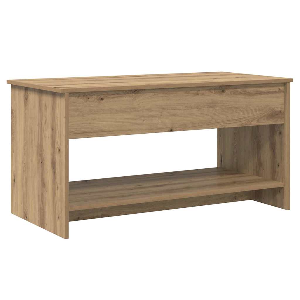 Mesa de centro carvalho artesanal 80 x 50,5 x 41,5 cm
