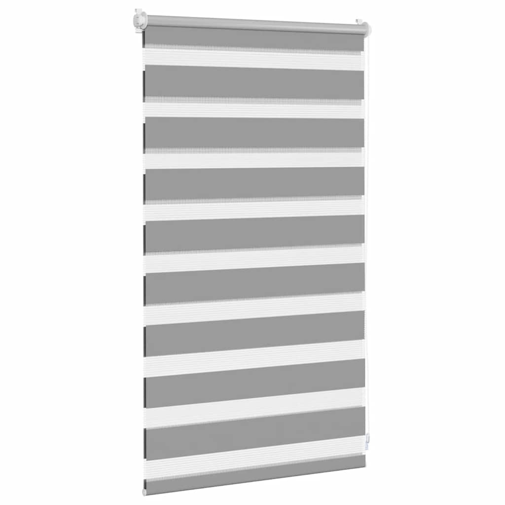 Cortina zebra 50,9x100 cm, largura do tecido 46,7 cm, cinza