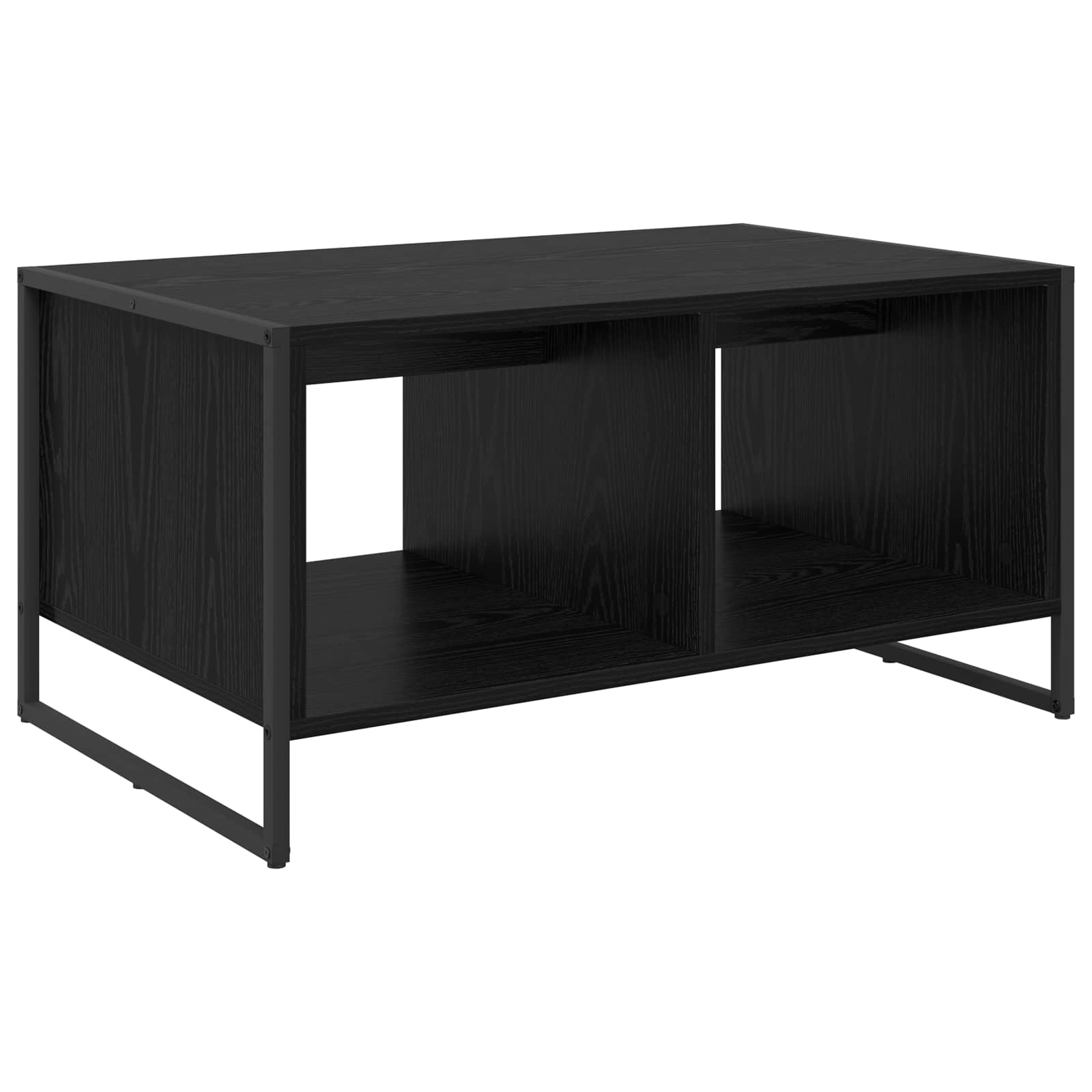 Mesa de centro carvalho preto 80 x 50 x 40 cm