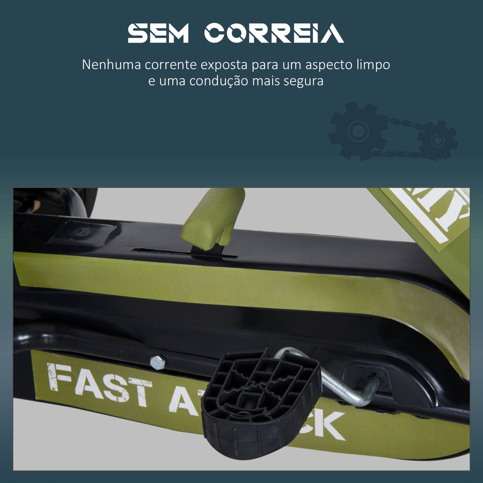 Kart a Pedais com Assento Ajustável Embreagem Travão de Mão para Crianças de 3-6 Anos 99x65x56 cm Verde e Preto