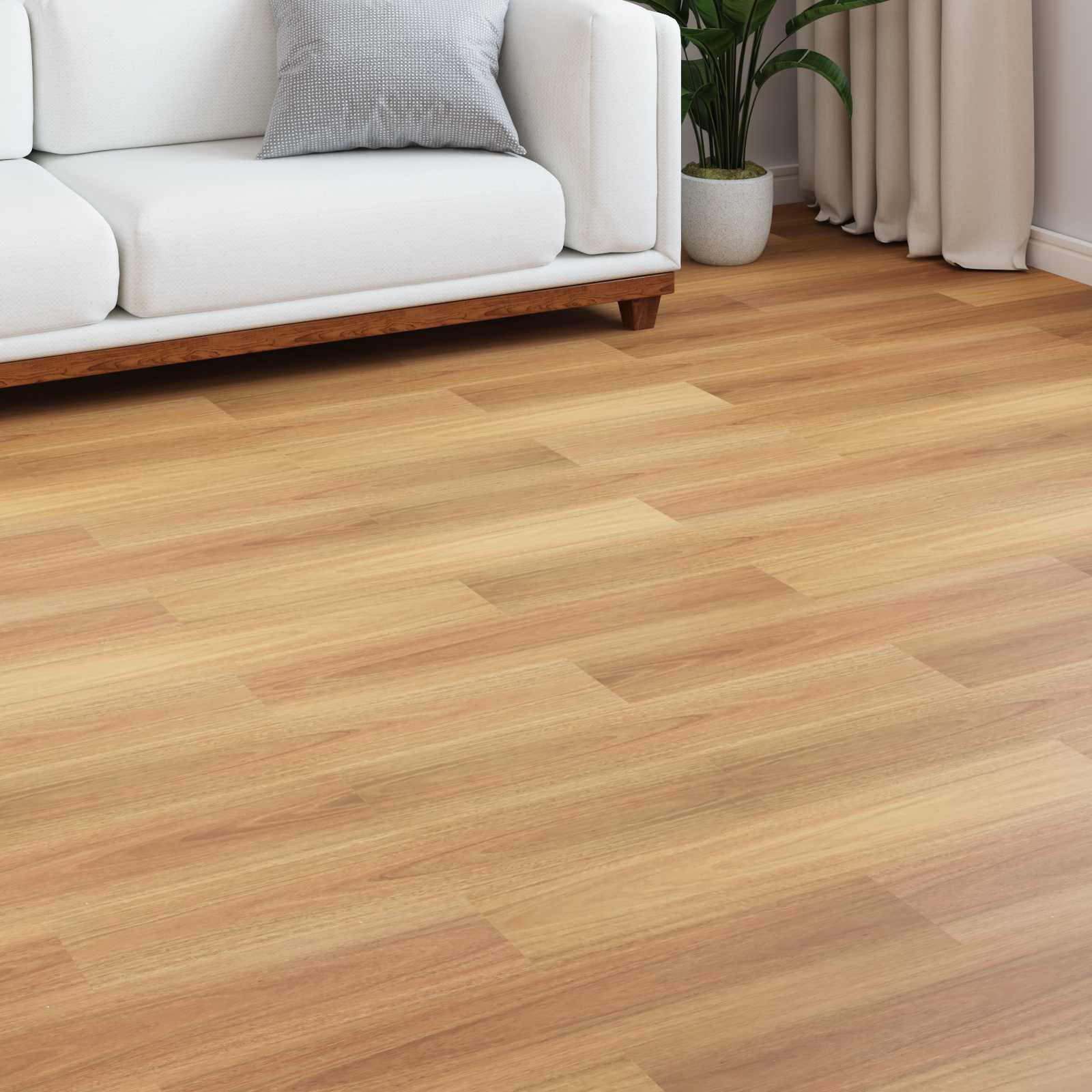 Piso laminado noz escura 101 x 20 x 0,8 cm 5 unid.