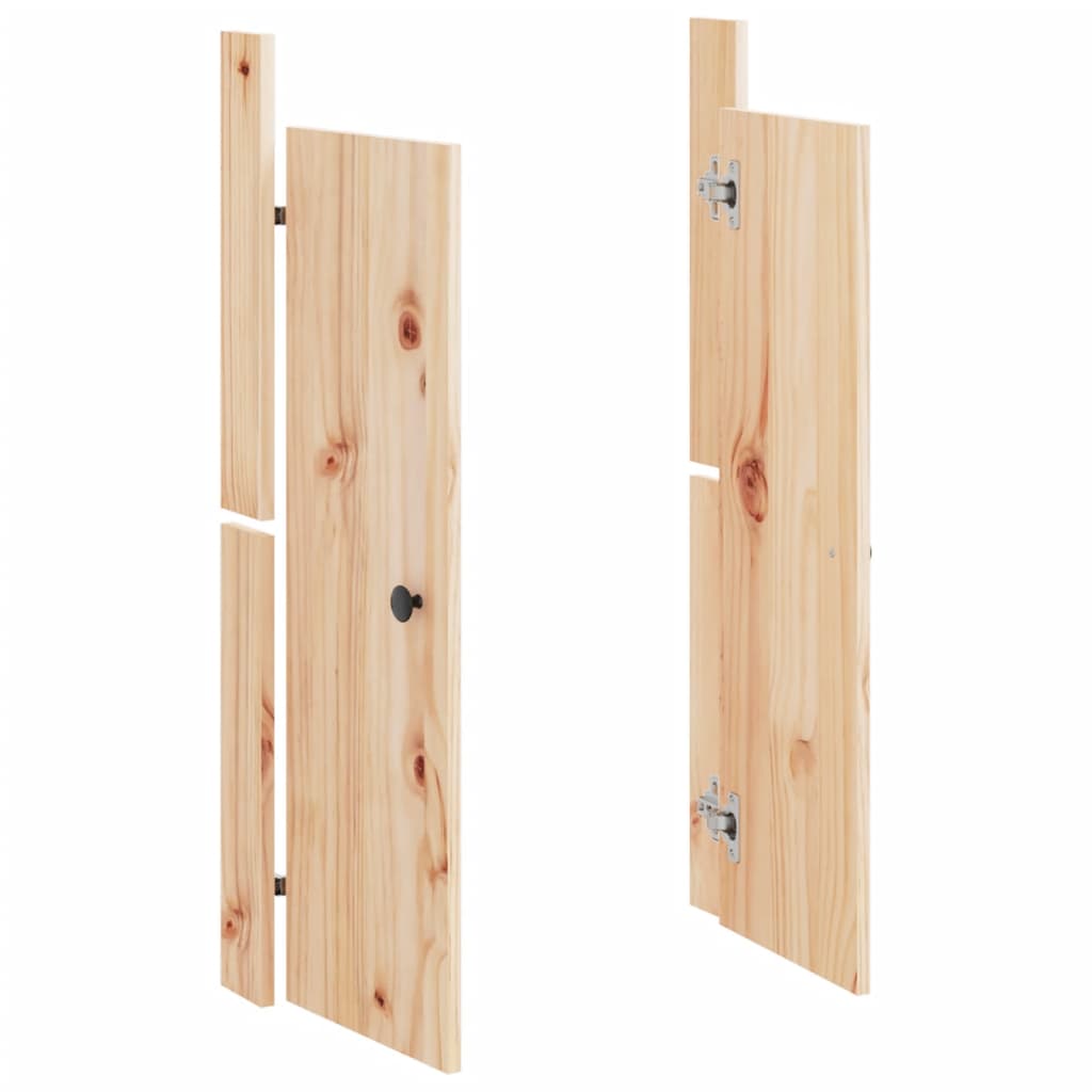Portas de cozinha para exterior meppel 2 pcs 50x9x82 cm pinho maciço