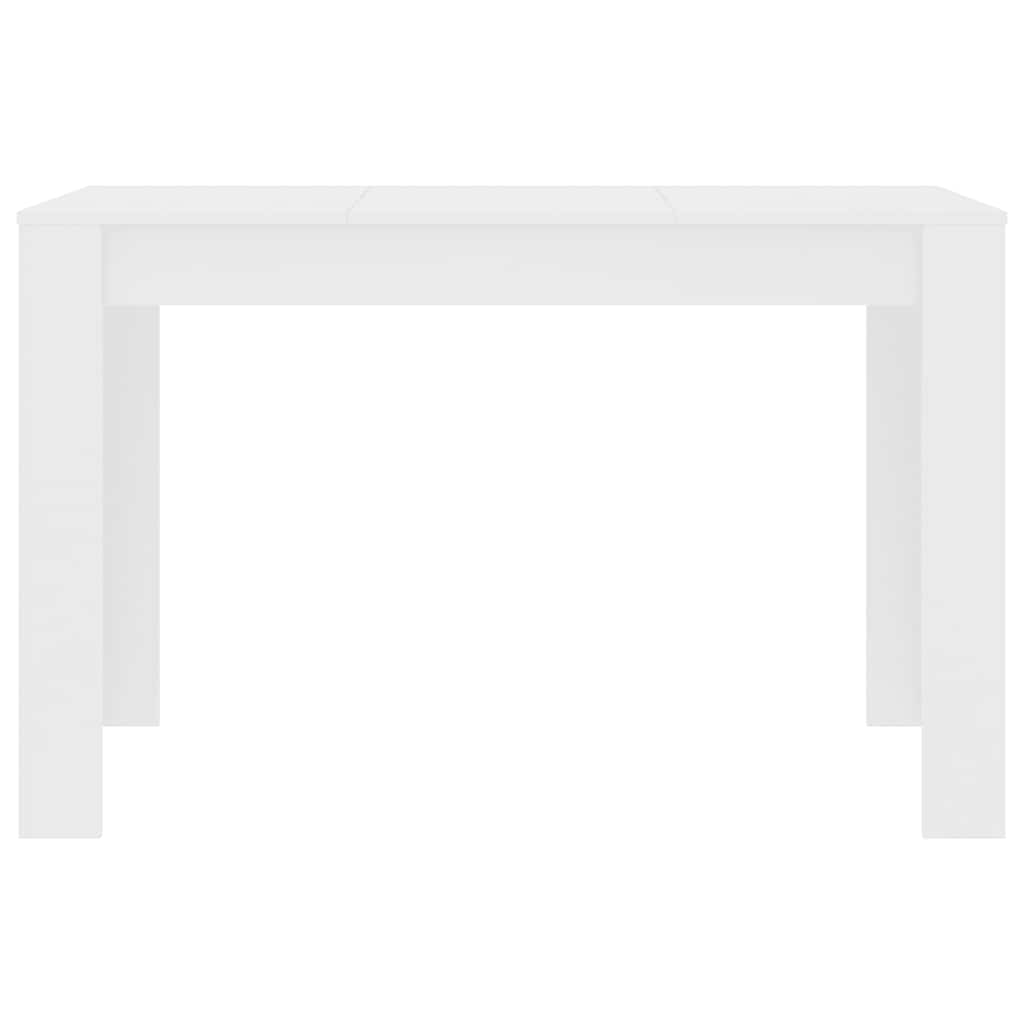 Mesa de jantar 120x60x76 cm derivados de madeira branco