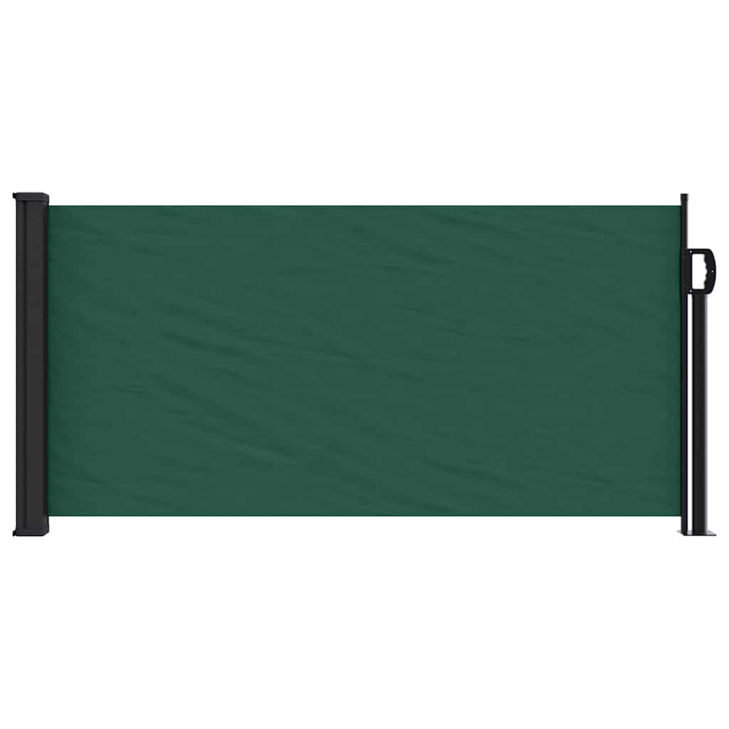 Toldo lateral retrátil 100x500 cm verde-escuro