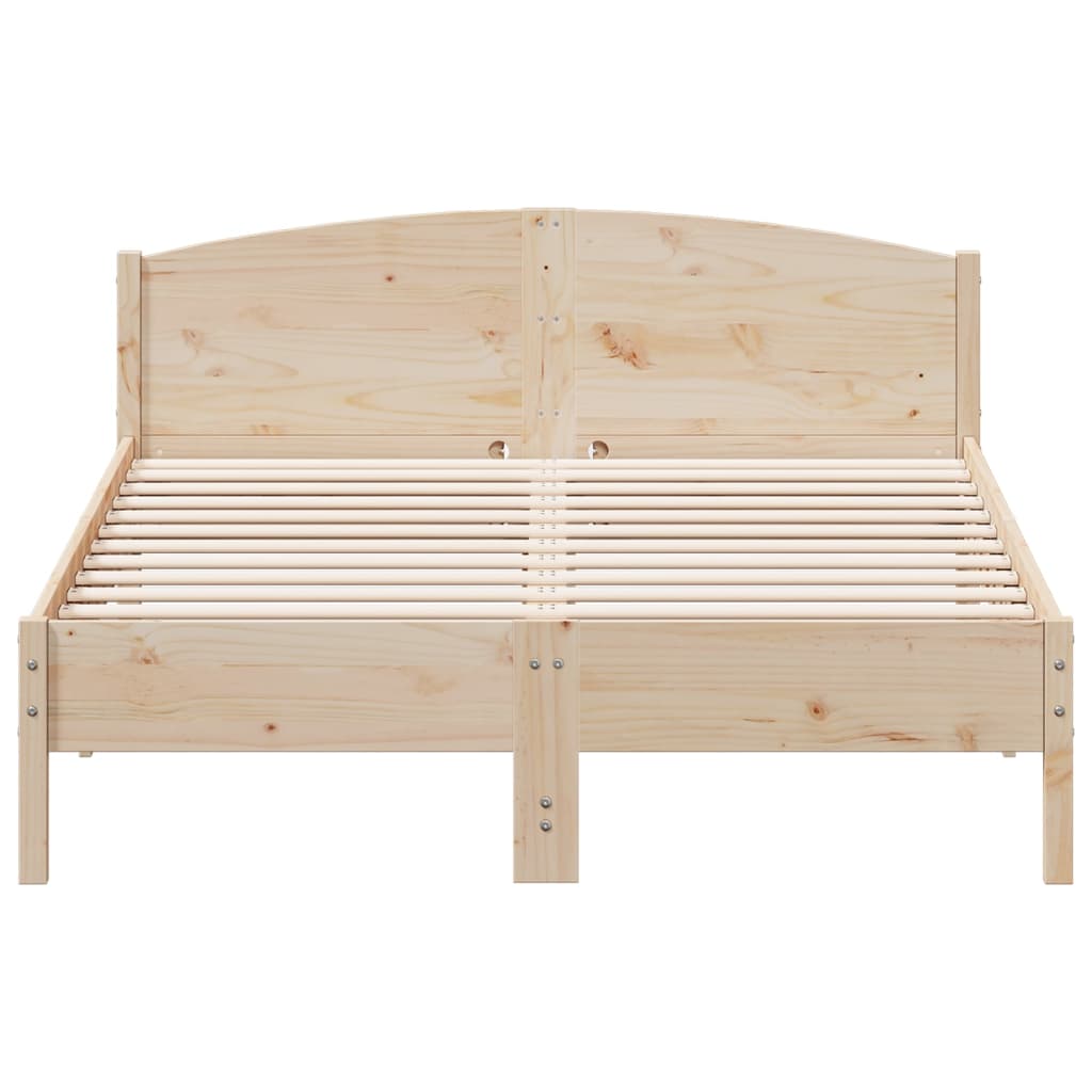 Cama sem colchão 160x200 cm madeira de pinho maciça