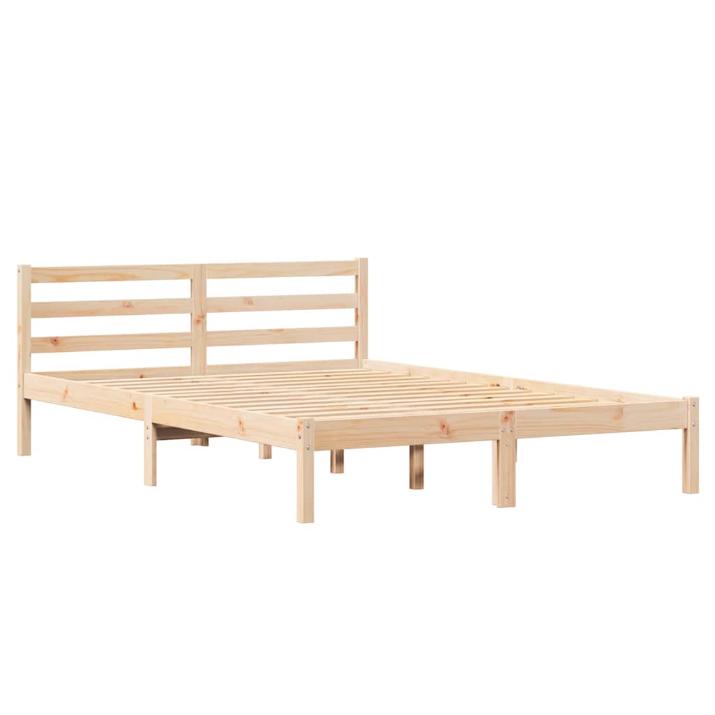 Estrutura da cama castanho 215,5 x 145,5 x 69,5 cm